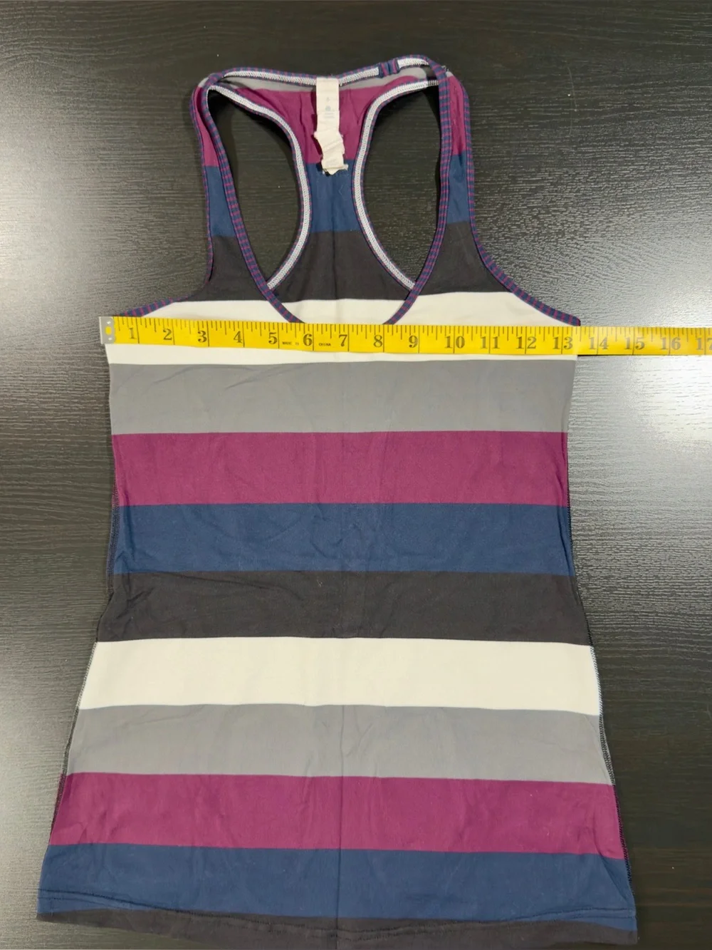 Women’s Lululemon Cool Racerback Striped Running Tank Size 6